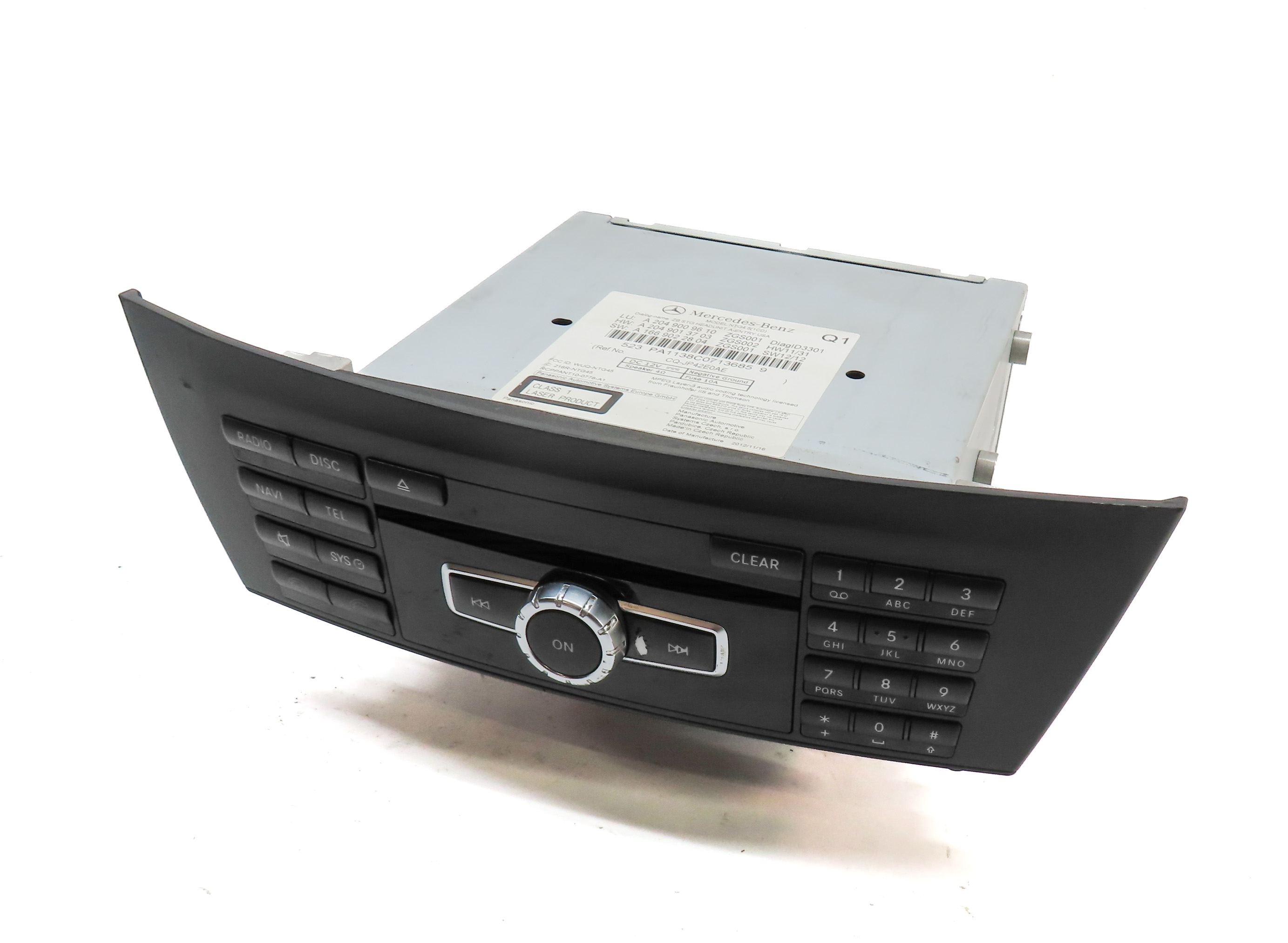 2013 MERCEDES BENZ C250 C300 C350 (W204) GPS NAVIGATION CD RADIO STEREO RECEIVER — exact item pictured